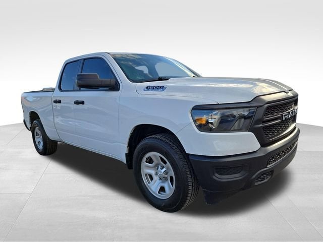 2024 RAM 1500 Tradesman in White — front three-quarter view