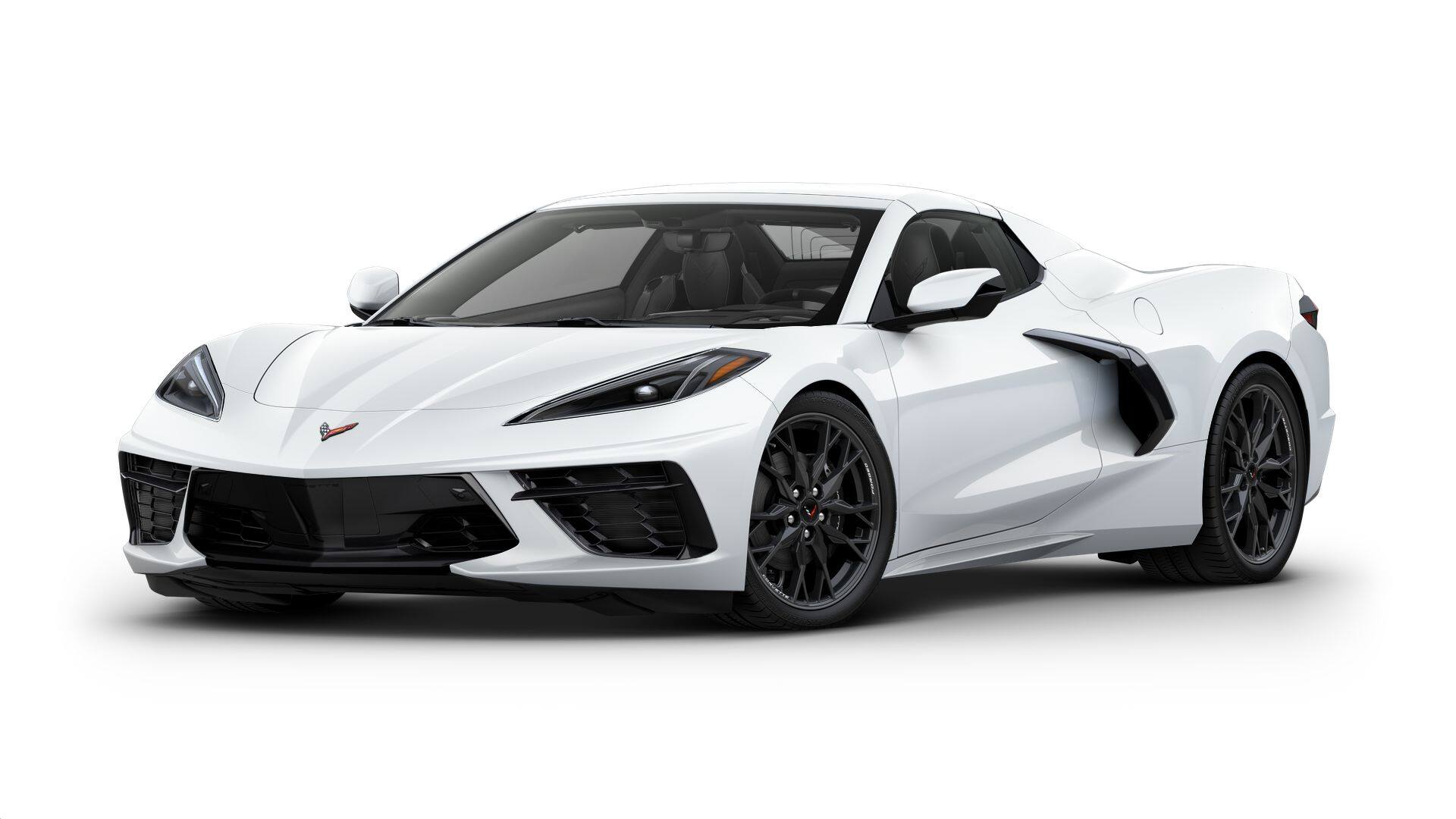 2026 Chevrolet Corvette Stingray 2LT in Arctic White — front three-quarter view