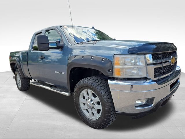 2012 Chevrolet Silverado 2500 HD LT in Blue Granite Metallic — front three-quarter view