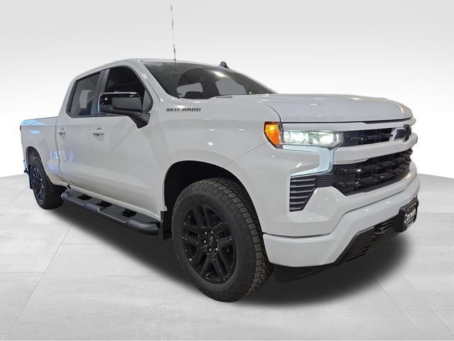 2026 Chevrolet Silverado 1500 RST in Summit White — front three-quarter view