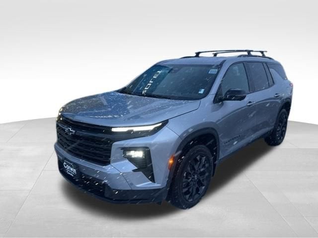 2025 Chevrolet Traverse LT in Sterling Gray Metallic — front three-quarter view