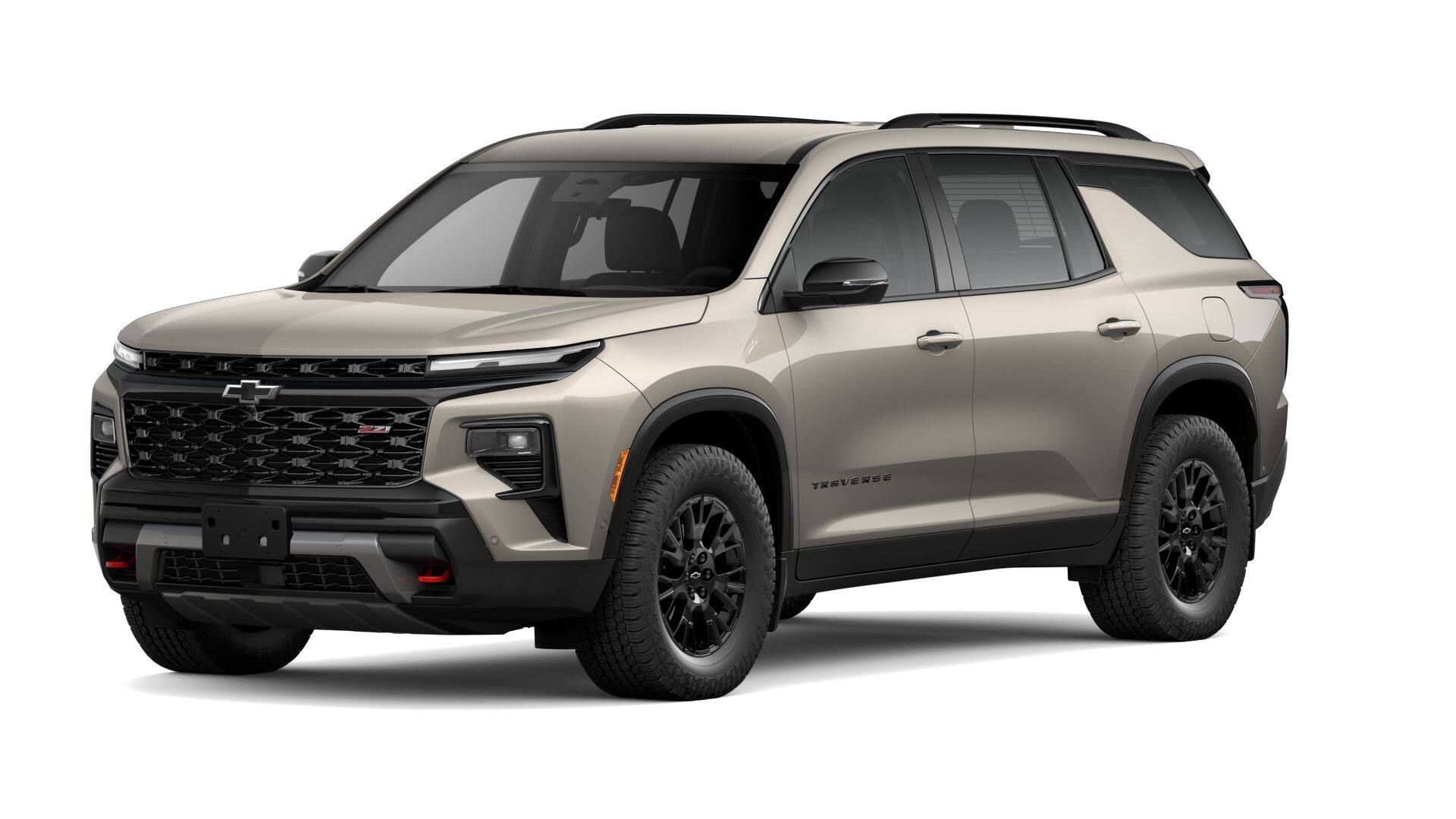 2026 Chevrolet Traverse Z71 in Sandstone Gray — front three-quarter view
