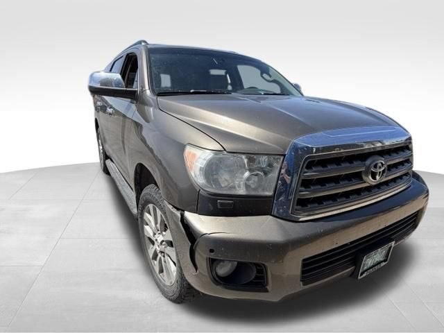 2014 Toyota Sequoia Limited in Silver — front three-quarter view